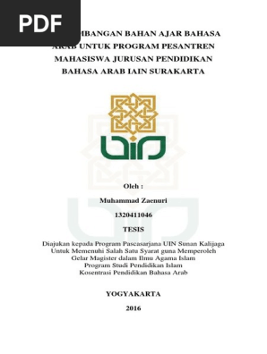 Pengembangan Bahasa Arab Mahasiswa Pdf Pdf