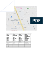 RUTAS DE EMPRESAS DE TRANSPORTE QUE CAUSAN CONGESTIÓN VEHICULAR