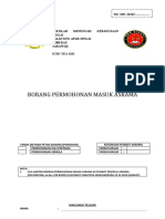 BORANG PERMOHONAN MASUK ASRAMA Long Edge Letter