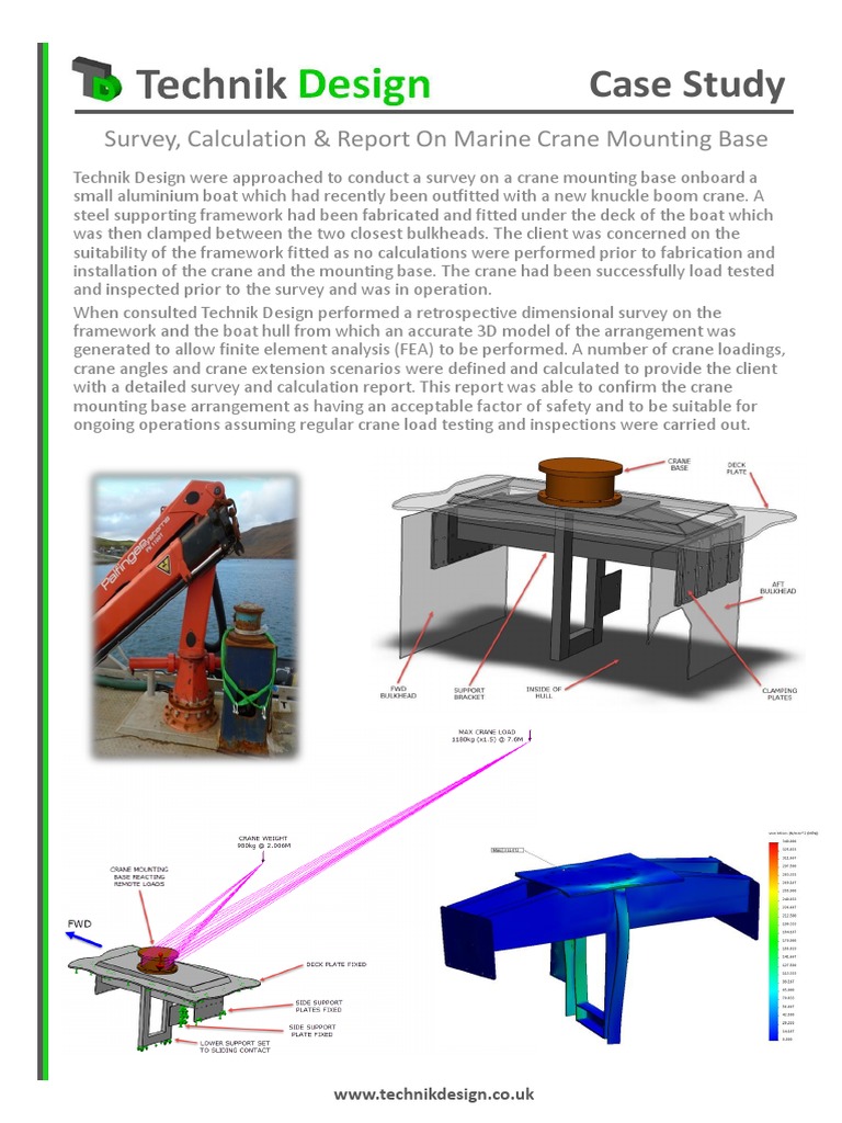 Marine Crane Base Survey & Report | PDF | Technology & Engineering