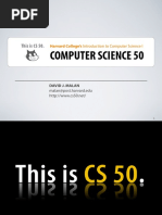 Computer Science 50: This Is CS 50