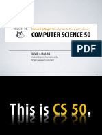 Computer Science 50: This Is CS 50