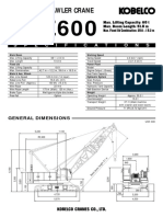 Hydraulic Crawler Crane: S P E C I F I C A T I O N S