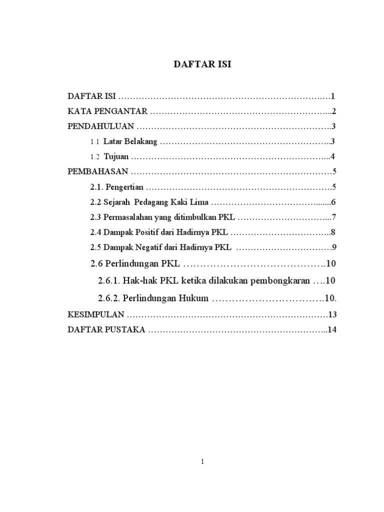 Makalah Wawancara Pedagang Kaki Lima Contoh Makalah