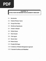 Evolution of Modern Management Thought: Chapter - Ii