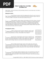 08bake Cookies Day Problem Set | PDF | Teaspoon | Foods