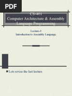 Assembly Language Programming - CS401 Power Point Slides Lecture 03