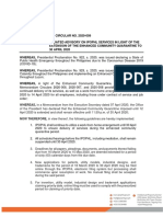 Memorandum Circular No. 2020-009 Updated Advisory On IPOPHL Services in Light of The Extension of The Enhanced Community Quarantine To 30 April 2020 PDF