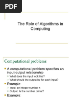 01 - The Role of Algorithms in Computing