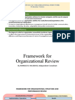 Organizational Effectiveness: Review of The Ntf-Elcac Organizational Structure: Evaluation Criteria