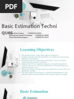 CH 4. BAsic Estimation Technique