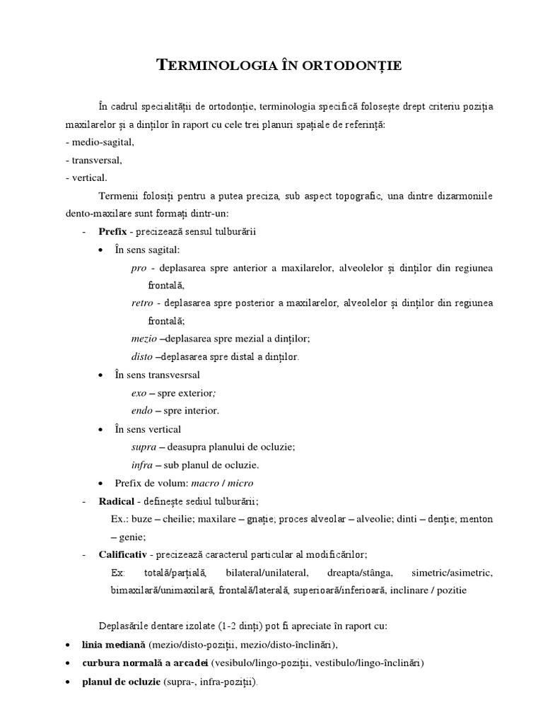 Curs 8. Terminologia Si Clasificarea AnDM PDF | PDF