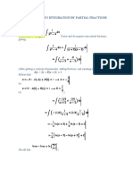 Solutions To Integration by Partial Fractions