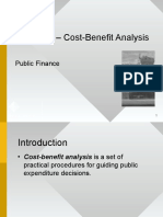 Analyze Costs and Benefits of Public Projects