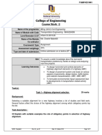 Highway Design Coursework