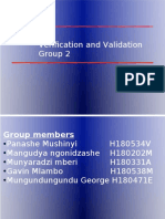 Verification and Validation Group 2