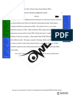 Sample APA Abstract Page (From Purdue OWL) : Keywords: Computer-Mediated Communication, Face-To-Face Communication