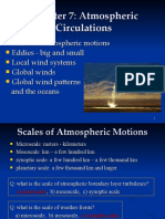 Chapter 7: Atmospheric Circulations