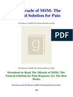 The Miracle of MSM The Natural Solution For Pain PDF