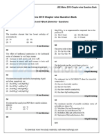 JEE Mains 2019 Chapter Wise Question Bank: D and F-Block Elements - Questions