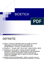 Bioetica - Curs 1