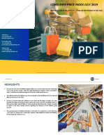 India - Consumer Price Index Monthly Report - July 2019 PDF