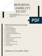 Preparing Feasibility Study