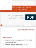 Earth Structures Lectures: For M. Sc. Course - CE5302