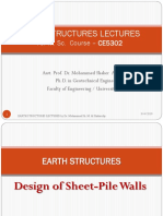 Earth Structures Lectures: For M. Sc. Course - CE5302