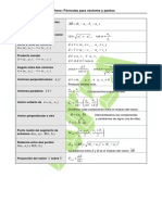 Formulario de Vectores PDF
