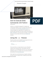 How To Execute Shell Commands With Python - Parametric Thoughts