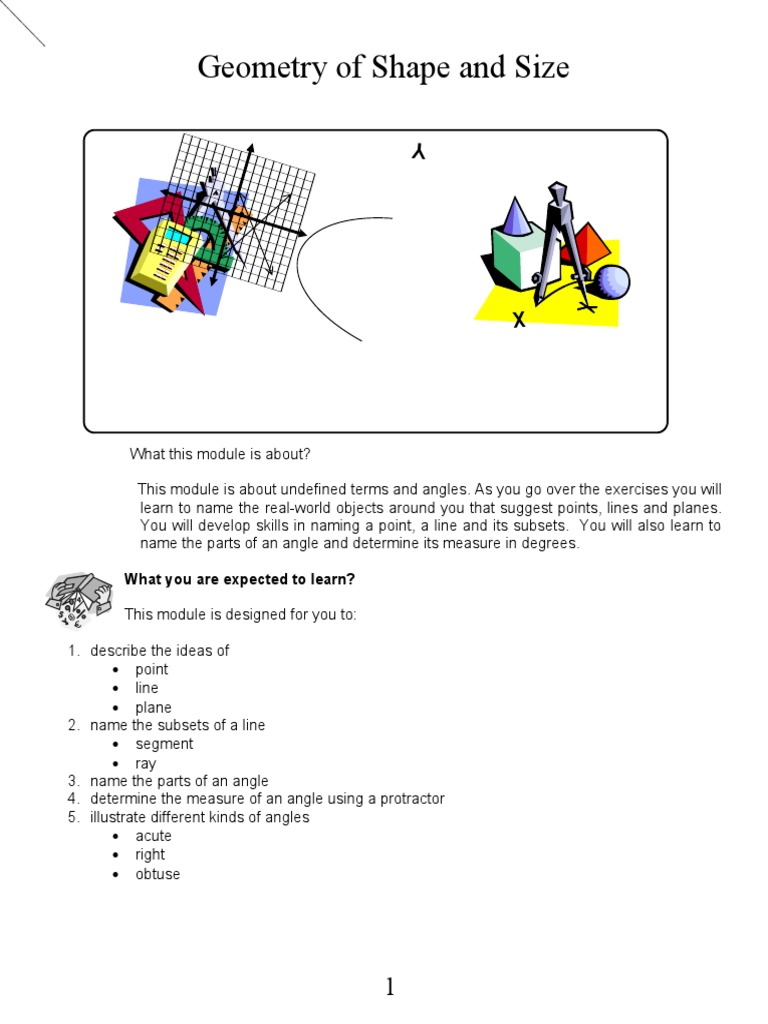 Geometry: Points, Lines, and Planes | PDF | Line (Geometry) | Angle