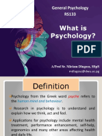 Lecture 2 Wk1 What Is Psychology