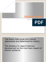 Historicism: by DR - Najia Asrar Zaidi