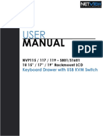 Manual: Keyboard Drawer With USB KVM Switch
