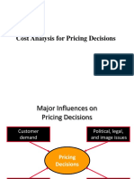Cost Analysis For Pricing Decisions