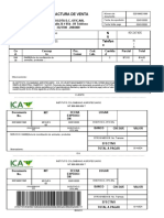 Factura de Venta: Razón Social N It Dirección Teléfon o