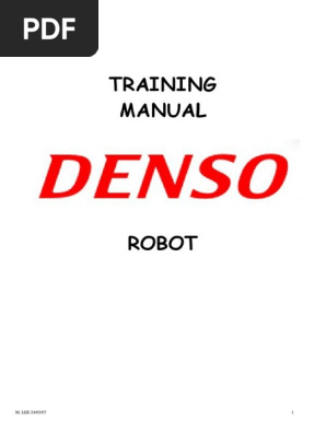 Denso Robot Training PDF | PDF | Programmable Logic Controller | Electrical  Connector