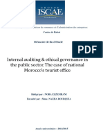 Internal Auditing & Ethical Governance in The Public Sector. The Case of National Morocco's Tourist Office