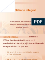 THE DEFINITE INTEGRAL