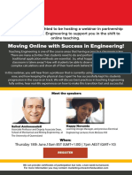 Moving Online With Success in Engineering - 18th June