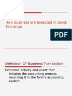 20 How Business Is Transacted Instock Exchange