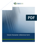 Good Character Reference Form: Guide
