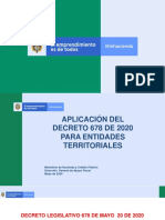 Presentacion Decreto 678 de 2020