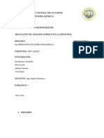 Aplicación de Análisis Químico en La Industria