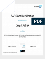 Certification Details - Deepak