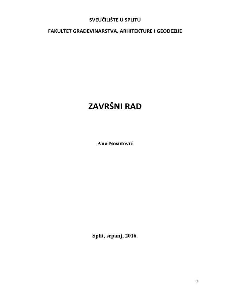 Nasutovic Ana Gradst 2016 Zavrs Struc PDF | PDF