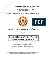 El Sistema Nacional de Inversión Pública PDF