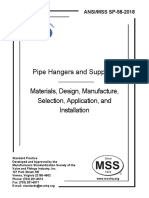 Pipe Hangers and Supports Materials, Design, Manufacture, Selection, Application, and Installation