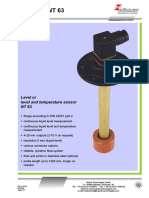 Nivotemp NT 63: Level or Level and Temperature Sensor NT 63